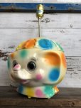 画像12: 70s Vintage Polka Dot Elephant Psychedelic Lamp (T468)