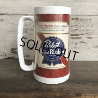 70s Vintage Thermo-Sew Beer Mug Pabst Blue Ribbon (T473)