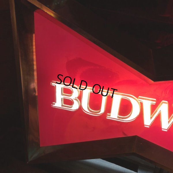 画像9: Vintage Anheuser Busch Budweiser Red Bowtie Store Display Light Sign (T475)