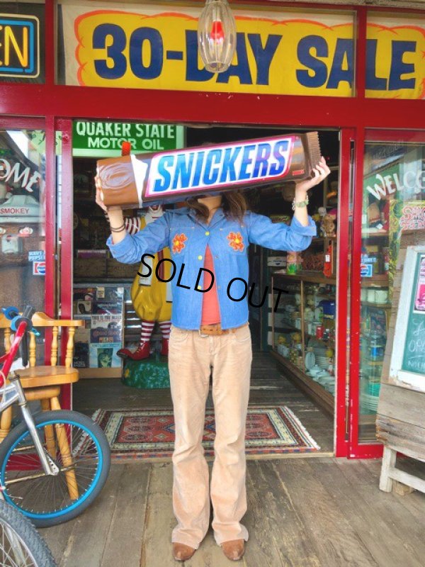 画像1: Vintage Snickers Bar Store Display Sign (T476)