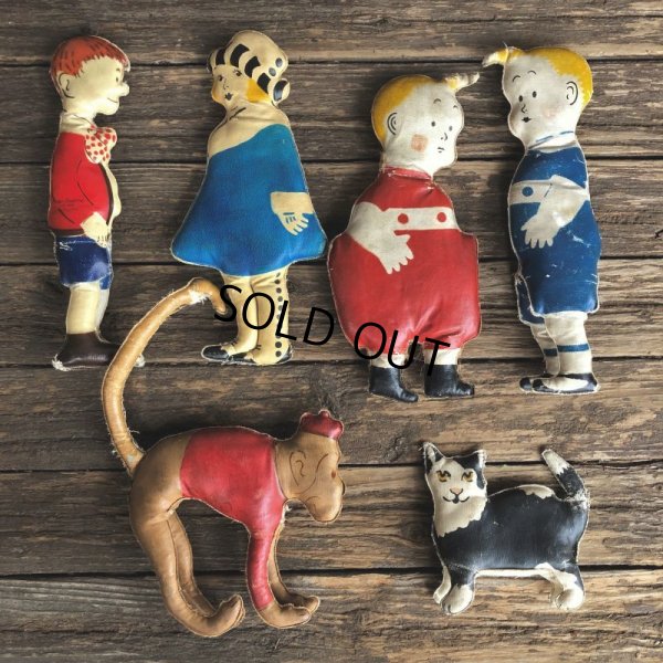 画像6: 20s Antique Gasoline Alley Comic Strip Character Oil Cloth Doll (T482)