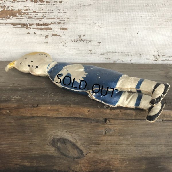 画像5: 20s Antique Gasoline Alley Comic Strip Character Oil Cloth Doll (T477)