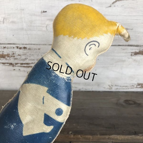 画像8: 20s Antique Gasoline Alley Comic Strip Character Oil Cloth Doll (T477)