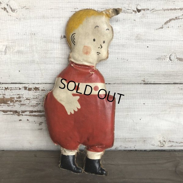 画像1: 20s Antique Gasoline Alley Comic Strip Character Oil Cloth Doll (T478)