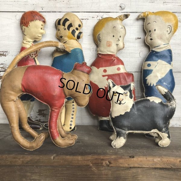 画像8: 20s Antique Gasoline Alley Comic Strip Character Oil Cloth Doll (T478)