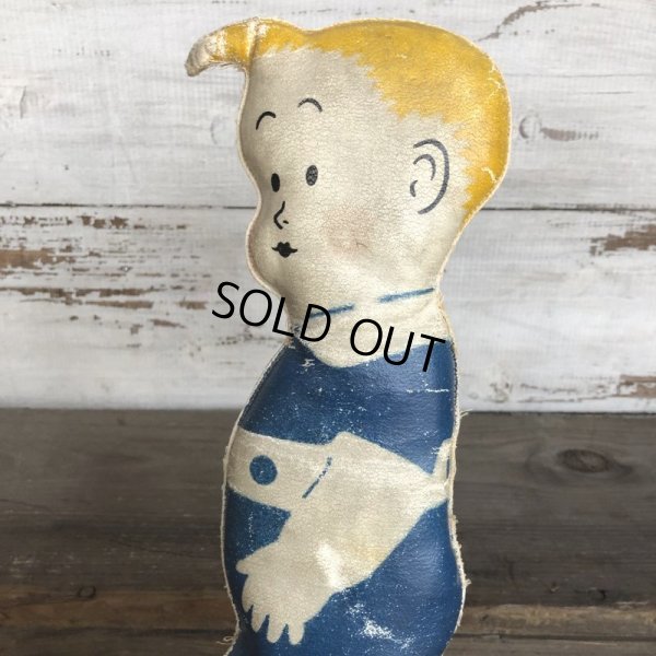 画像9: 20s Antique Gasoline Alley Comic Strip Character Oil Cloth Doll (T477)