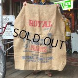 Vintage Planters Mr. Peanut Burlap Bag (T493)
