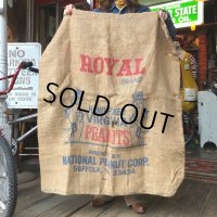 Vintage Planters Mr. Peanut Burlap Bag (T493)