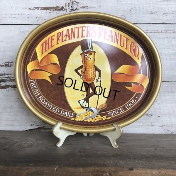 画像1: Vintage Planters Mr. Peanut Tin Tray (T496)