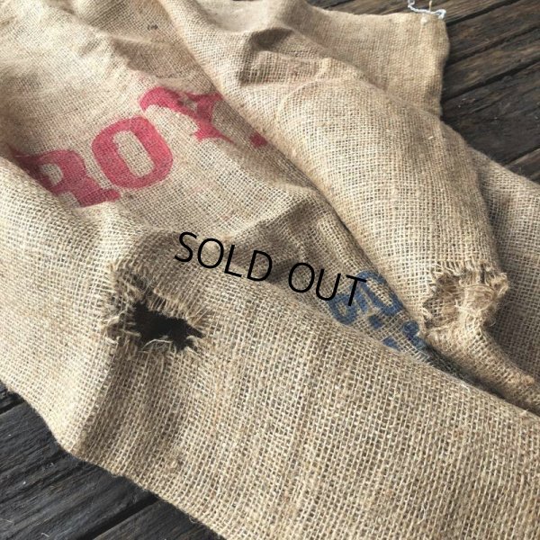 画像4: Vintage Planters Mr. Peanut Burlap Bag (T493)