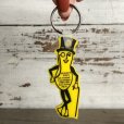 画像1: Vintage Planters Mr. Peanut Keychain 1980-1984 5th  (T502) (1)