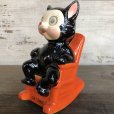 画像7: Vintage Ceramic Coin Bank CAT NAP Hologram Eyes (T514)