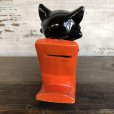 画像5: Vintage Ceramic Coin Bank CAT NAP Hologram Eyes (T514)