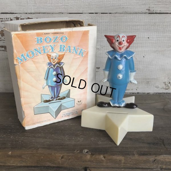 画像1: Vintage BOZO the Clown Money Bank W/BOX (T516)