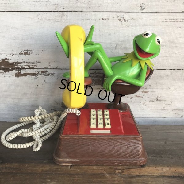 画像1: 80s Vintage Telephone Kermit (T537)