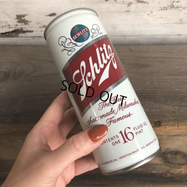 画像1: 70s Vintage Schlitz Beer Can 16oz (T541)