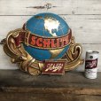 画像1: 70s Vintage Schlitz Beer Globe Sign (T542) (1)