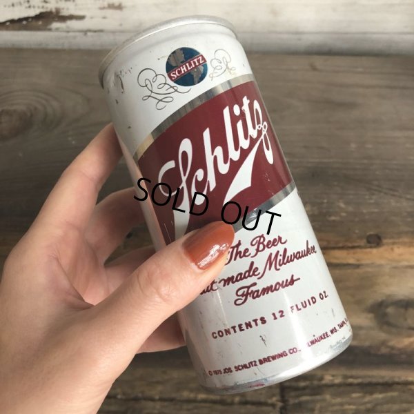 画像1: 70s Vintage Schlitz Beer Can 12oz (T540)