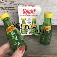 70s Vintage Squirt Soda Salt & Pepper Shakers (T524) 