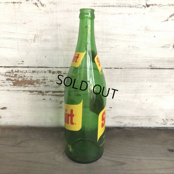 画像3: 70s Vintage Squirt Soda Green Glass Bottle 28FL OZ  (T523) 