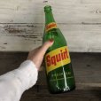 画像1: 70s Vintage Squirt Soda Green Glass Bottle 28FL OZ  (T523)  (1)