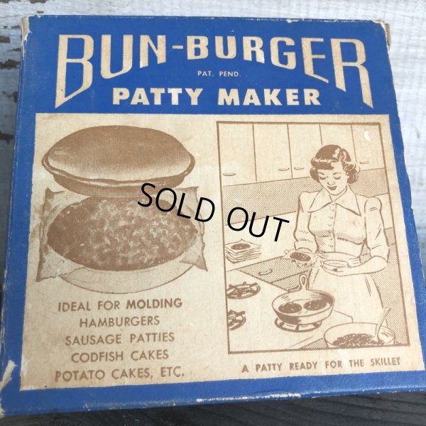 画像7: 70s Vintage BUN-BURGER PATTY MAKER W/Box (T530)