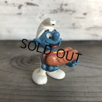 Vintage Hot Dog Smurf PVC (T527)