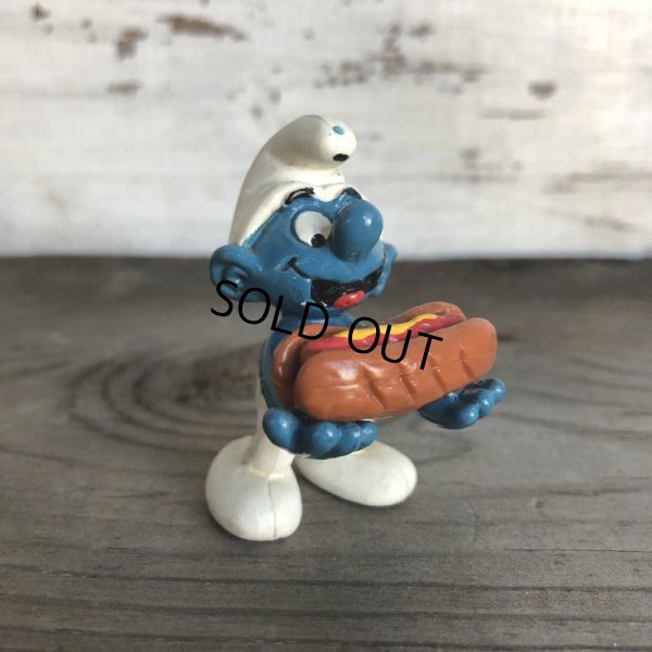 画像1: Vintage Hot Dog Smurf PVC (T527)