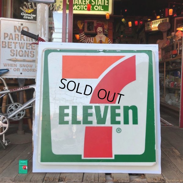 画像1: Vintage 7-ELEVEN Old Logo Store Sign (T531) 