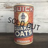 Vintage Quick Quaker Oats Cardboard Container (T542) 