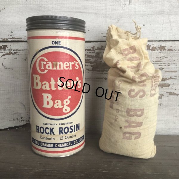 画像1: Vintage Cramer's Batter's Bag Rock Rosin Can (T541) 