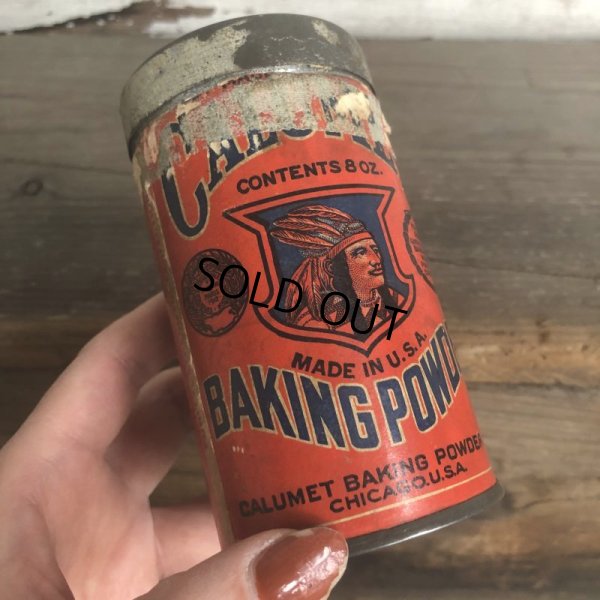 画像8: Vintage Calumet Baking Powder 8oz Can (T534) 