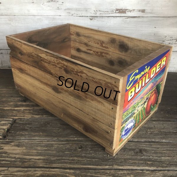 画像2: Vintage Wooden Fruits Crate Box Empire BUILDER (T550)