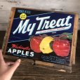 画像6: Vintage Wooden Fruits Crate Box My Treat (T553)