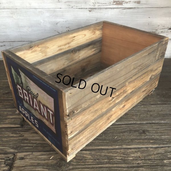 画像3: Vintage Wooden Fruits Crate Box BRIANT (T546)