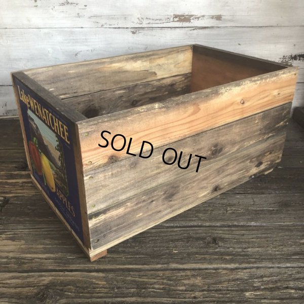 画像3: Vintage Wooden Fruits Crate Box Lake WENATCHEE (T549)