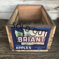 Vintage Wooden Fruits Crate Box BRIANT (T546)