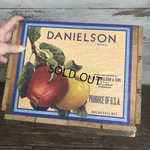 画像6: Vintage Wooden Fruits Crate Box DANIELSON (T556)