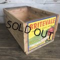 Vintage Wooden Fruits Crate Box BRITEVALE (T555)