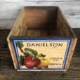 画像1: Vintage Wooden Fruits Crate Box DANIELSON (T556) (1)