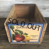 Vintage Wooden Fruits Crate Box DANIELSON (T556)