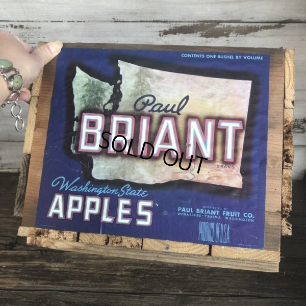 画像6: Vintage Wooden Fruits Crate Box BRIANT (T546)