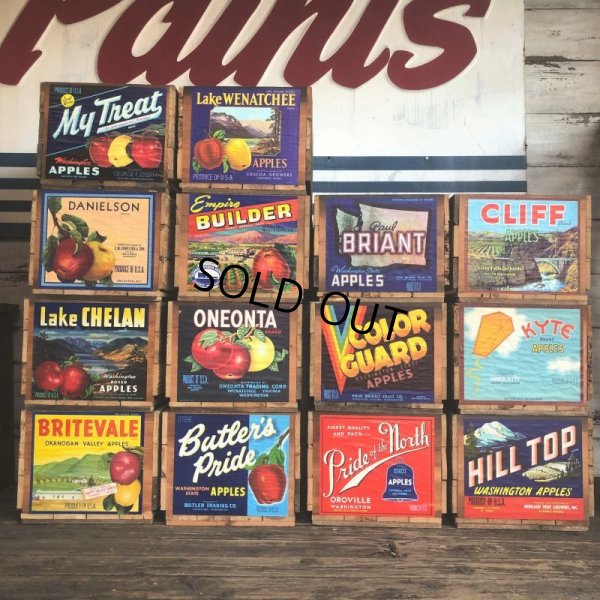 画像7: Vintage Wooden Fruits Crate Box My Treat (T553)