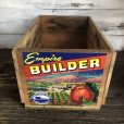 画像1: Vintage Wooden Fruits Crate Box Empire BUILDER (T550) (1)