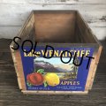 Vintage Wooden Fruits Crate Box Lake WENATCHEE (T549)