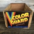 画像1: Vintage Wooden Fruits Crate Box COLOR GUARD (T547) (1)