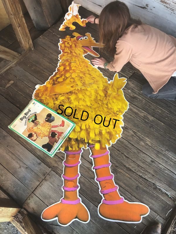 画像9: 70s Vintage Sesame Street Big Bird Giant Puzzle 180cm! (T556)
