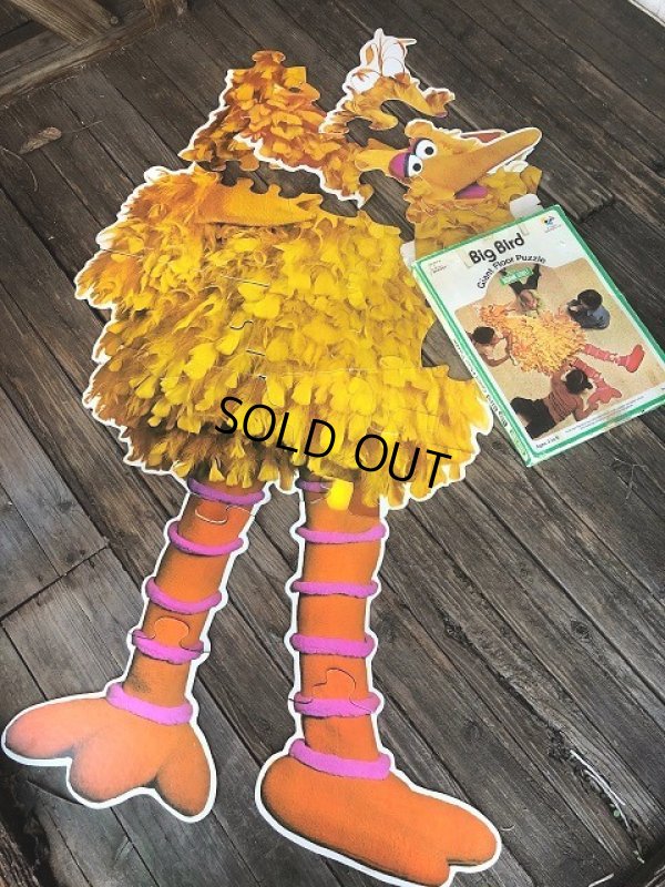 画像7: 70s Vintage Sesame Street Big Bird Giant Puzzle 180cm! (T556)