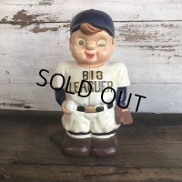 50s Vintage Ceramic Bank  Big Leaguer Hologram Eyes (T564)