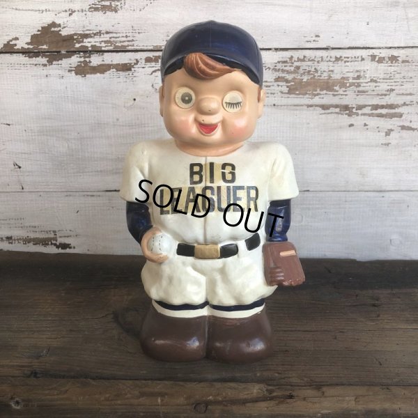 画像1: 50s Vintage Ceramic Bank  Big Leaguer Hologram Eyes (T564)